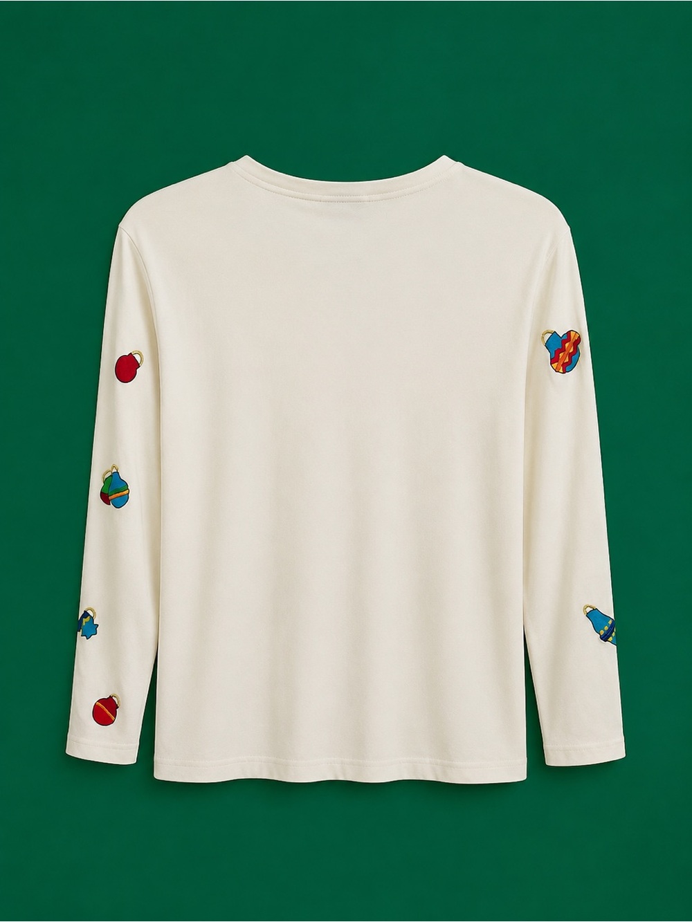 Christina Rotelli Size M Embroidered Reindeer Cardigan, Colorful 100% Cotton - Picture 2 of 7